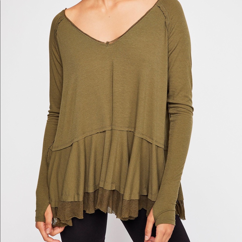 Free People Tangerine Tee